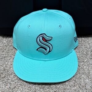 Seattle Kraken New Era Aqua 59FIFTY Fitted Cap